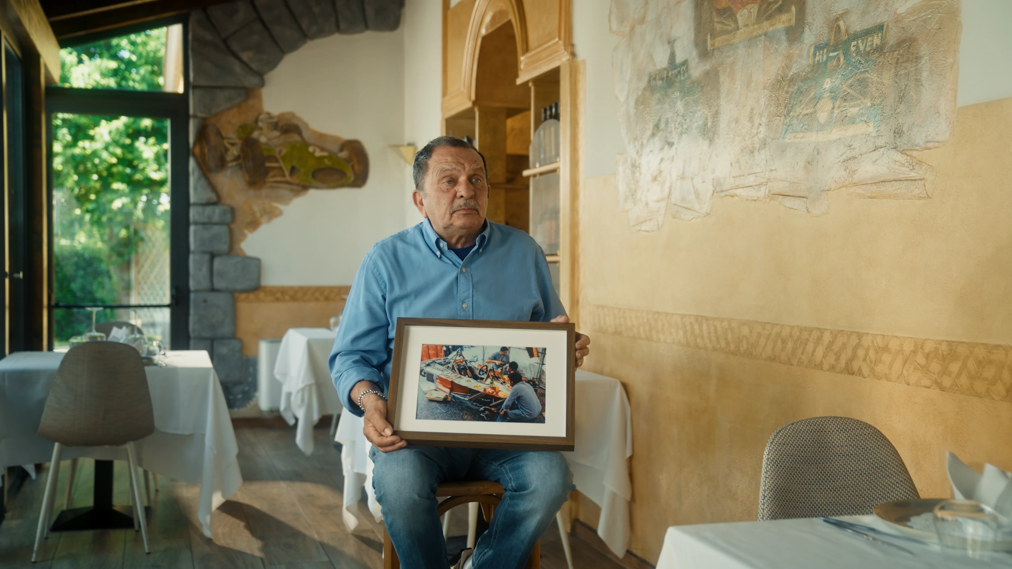 Pasticcino - qui a son propre restaurant à Modène - regarde avec émotion ses jours en Formule 1